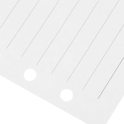 FOMIYES 6-hole A6 Loose Leaf Paper Refill, 45 Sheets College Ruled Lined Notepad Replacement Inserts for Personal Notebook and Planner, Detachable Filler Paper for School and Office Use