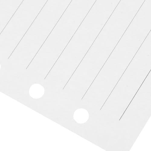 6-hole Planner Paper Refill A6 Lined Notebook Replacement Sheets 45 Pages College Ruled Loose Leaf Filler Paper for Binder School and Office Use