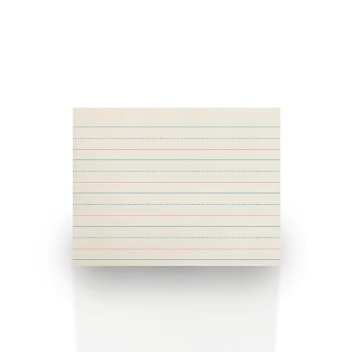 School Smart Zaner-Bloser Writing Paper, Handwriting Practice Lined Paper, Grade K Learning, 1-1/8 Inch Rule, 10-1/2 x 8 Inches, 500 Sheets (Pack of 10) - size: 10.5" x 8" (Pack of 10), style: 1-1/8 Inch Ruled