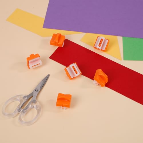6 Pieces Paper Cutter Replacement Blade Paper Trimmer Replacement Blade Refill with Automatic Security Safeguard- A4 Paper Cutter Blade Refill - color: Paper Trimmer Blade Orange