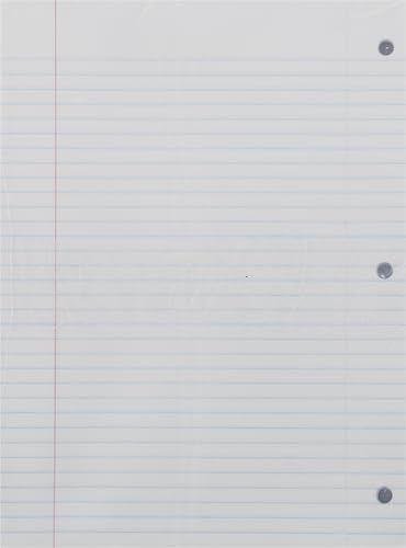 Top Flight Filler Paper, 10.5 x 8 Inches, College Rule, 150 Sheets (12302)