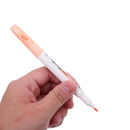 LALAFINA 6 Pack Dual Tip Highlighters Clear View Highlighter for School,Office, Bible, Notes, Journaling, Planners