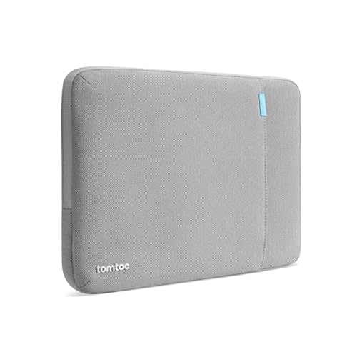 tomtoc 360 Protective Tablet Sleeve for 13-inch iPad Air 2026 (M4/M3/M2), iPad Pro 13-inch (M5/M4), 12.9-inch iPad Pro (6th/5th/4th/3rd Generation) with Magic Keyboard, Water-Resistant iPad Case Bag - color: Gray, size: 12.9-13 Inch for iPad Pro/Air