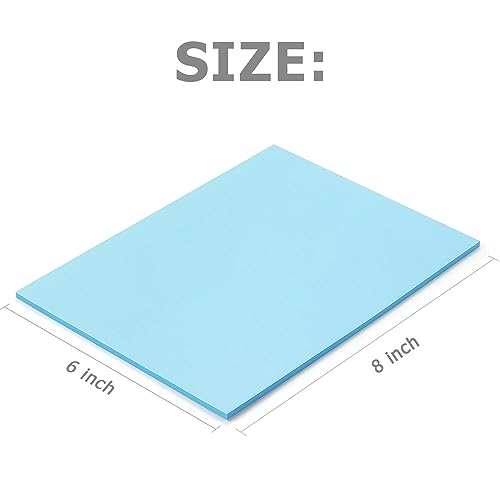 Sticky Notes 8x6 inch Bright Colors Self-Stick Pads 8 Pads/Pack 35 Sheets/Pad Total 280 Sheets - color: 8x6 in 8 Pads