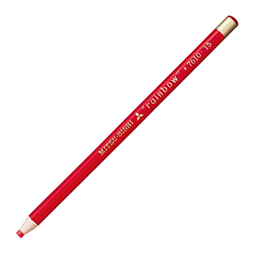 Mitsubishi Pencil K7610.15 Water-Based Dermatograph No.7610 Colored Pencils, Red, 1 Dozen - color: Red 1 Dozen