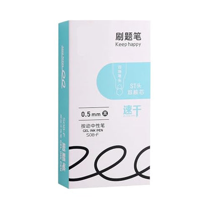 5/12 Pcs Quick-Drying Gel Inks Pen Smooth Writing Tool Retractable Back To School Supplies For Students - color: 12 pieces