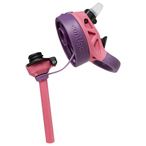Contigo AUTOSPOUT Camping Hydration Thermal Bottle 1 Count Eggplant & Punch (Pack of 4) - color: Eggplant/Punch, size: 13 Ounces (Pack of 4)