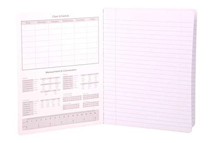 Mintra Office Composition Books - Sturdy Flexible Cover (4 Pack, Black Marble Comp - Wide Ruled) - color: Black Marble Comp - Wide Ruled, size: 4 Pack