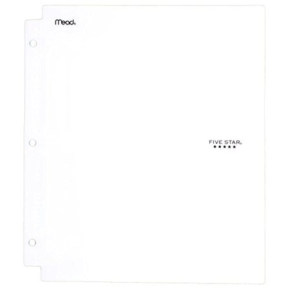 Five Star 2 Pocket Folders with Prong Fasteners, Folder with Pockets, Plastic, Color Selected For You, 1 Count (34084)
