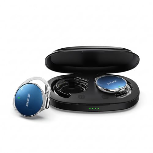 Open Ear Headphones V5.4, 52Hrs Playtime Wireless Headphones with Ear Hooks | Lightweight Headset, Clip-On Ear Design, Dual Device Pairing, for Workouts - color: Black Blue