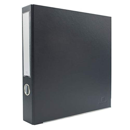 3-Ring Premium Binder - Dark Gray, 2" Spine, by Bindertek | 325 Sheet Capacity, 1.25" D-Rings, Linen-Textured Covers, Steel Reinforced Edges, Spine Label Included - color: Dark Gray, size: 2" Spine
