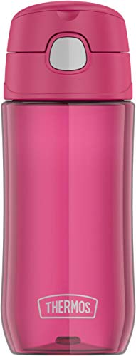 THERMOS FUNTAINER 16 Ounce Plastic Hydration Bottle with Spout, Raspberry - color: Raspberry