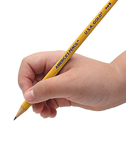 Cra-Z-Art U.S.A. Gold Pre-sharpened American Wood Cased #2 HB Yellow Pencils, 96 Pack - size: 1 Count (Pack of 96)