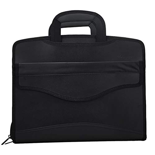 Business Document Bag Messenger Work Briefcase Waterproof Fabric Expanding File Folder Tote Travel Portfolio Document Holder