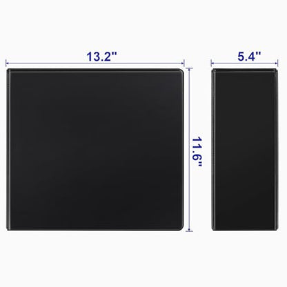 Comix Durable 3 Ring Binder, 5 inch D Ring Binders, Hold 950 Sheets of US Letter Size Paper, 6 Pack (Black) - color: Black, size: 5 Inch, style: 6 Pack