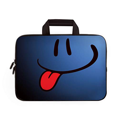 Universal 7~9 inch Kids Tablet Portable Neoprene Zipper Carrying Sleeve Case Bag Fits 7" 8" 8.5" 8.9" 9" iPad mini 5 4 3 2 1, Galaxy Tab A 8.0 (Blue Tongue) - color: Blue Tongue