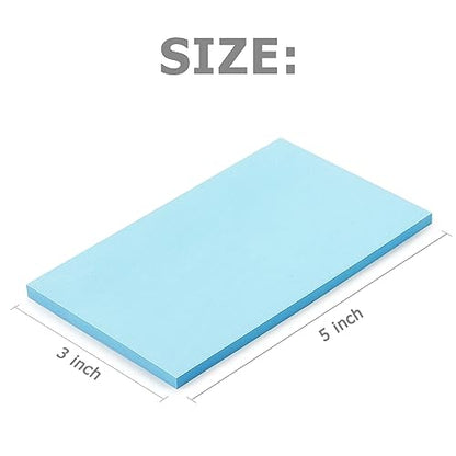 Winner Aura Sticky Notes 3x5 inch Bright Colors Self-Stick Pads 8 Packs 400 Sheets - color: 3x5 in 8 Pads