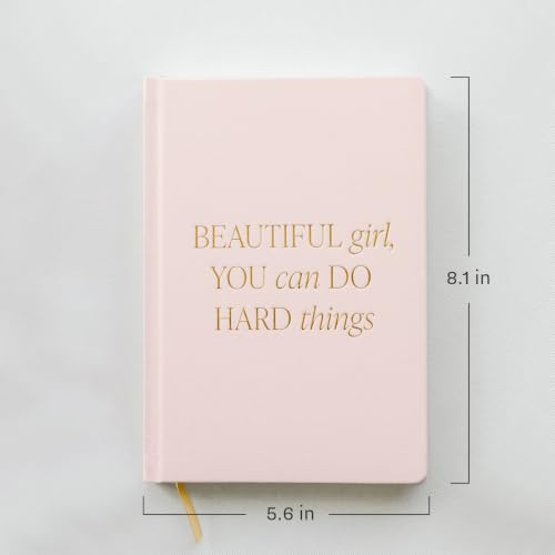 Sweet Water Decor Journal for Women - Pink Journal & Writing Notebooks for Adults - Cute & Beautiful Journals for Women - 100 Ruled Pages - Journal with Gold Foil Details - Beautiful Girl. Size: 8.1" x 5.6" x .6" - style: Beautiful Girl