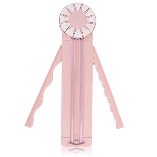 12 in 1 Paper Trimmer Craft Cutter, Portable Scrapbook Paper Cutting Tool with Straight Wavy Dashed Line Blades & Scoring Function for DIY Crafts, Journals & Card Making