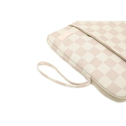 Laptop Sleeve 13.3 inch14 Inch, 15.6inchWater Resistant Traveling Computer Cover with Handle, Shockproof Protective Carrying Laptop Case (Y8-Khaki Checker, 15 inch-15.6 inch) - color: Y8-Khaki Checker, size: 15 inch-15.6 inch