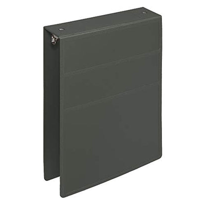 Carstens 2-Inch Heavy Duty 3-Ring Binder - Top Opening, Charcoal Gray, Durable Plastic, Precision No-Gap Rings, Waterproof Cover, No Pockets, Holds 300 Letter Sheets, BPA-Free, Made in USA (5871-3R) - color: Charcoal Gray, size: Individual