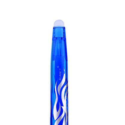 Blue Erasable Gel Pens Fine Point Pen Erasable Gel Ink Pen 0.5mm, Rolling Ball Pens with Eraser,Blue Erasable Pens for Adults Kids Students School Office Stationary Supplies Gifts 8PCS - color: Blue