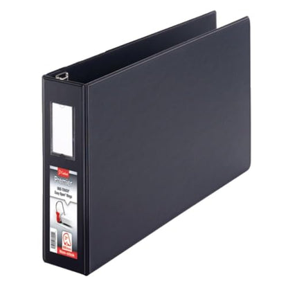 Cardinal 12112 D-Ring Reference Binder, HVY-Duty, 1-Inch Cap.,11-Inch x17-Inch, BK - size: 1-Inch