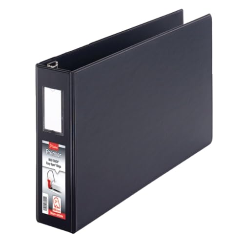 Cardinal 12112 D-Ring Reference Binder, HVY-Duty, 1-Inch Cap.,11-Inch x17-Inch, BK - size: 1-Inch