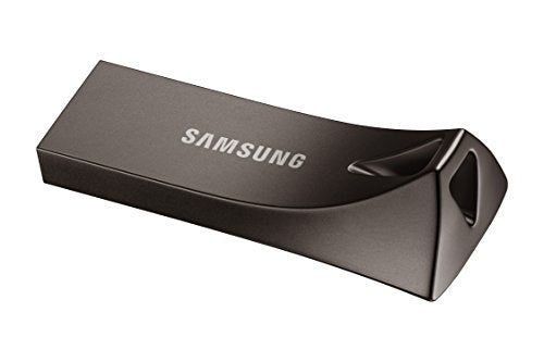 SAMSUNG BAR Plus 64GB - 300MB/s USB 3.1 Flash Drive Titan Gray (MUF-64BE4/AM) - color: Gray, style: 64 GB