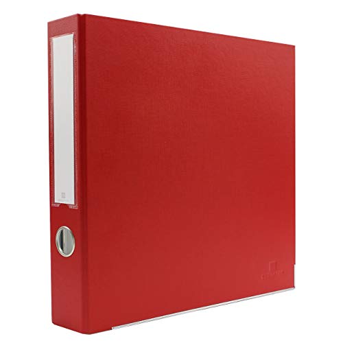 3-Ring Premium Binder - Red, 2" Spine, by Bindertek | 325 Sheet Capacity, 1.25" D-Rings, Linen-Textured Covers, Steel Reinforced Edges, Spine Label Included - color: Red, size: 2" Spine