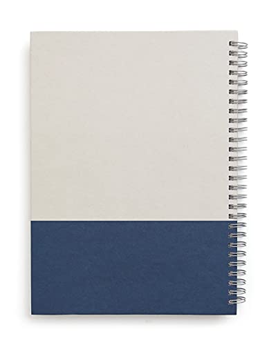 TRU RED Medium Hardcover Ruled Notebook, Gray/Blue - color: Gray/Blue, style: 1 Pack