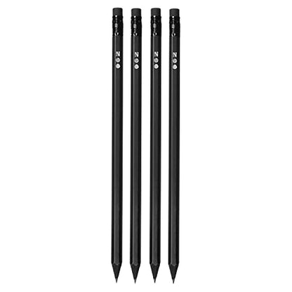 Notsu Black Pencils #2 with Case 4pc Set Weekly Planner Mini Notepad (50 Sheets)