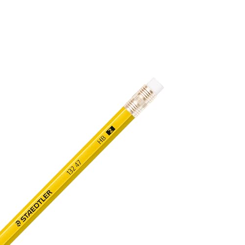 STAEDTLER Yellow School Pencils (144-Pack), Pre-Sharpened #2 HB with Erasers, Ready-to-Use School Supplies for Students and Teachers - size: 1 Count (Pack of 144)