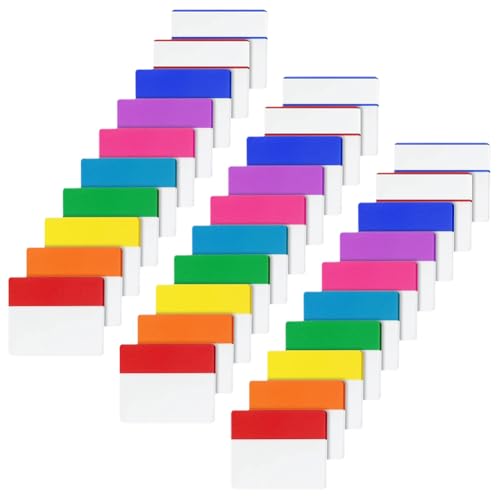GSHLLO 600 Pcs 2 Inch Colored Sticky Index Tabs Self Stick Page Markers Writable File Tabs Repositionable Page Tabs Divider Sticker Labels Colorful Sticker Tabs for Binders Books