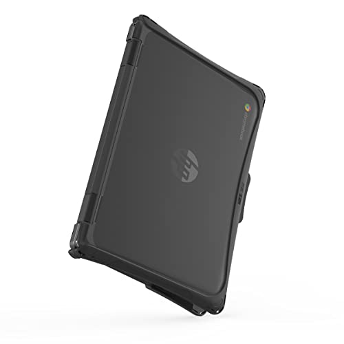iBenzer Hexpact Case for HP x360 G3 G4 G5 EE Chromebook 11 inch (2 in 1), Heavy Duty Rugged Protective Cover with Screen Lock for K-12 Students, Education, Classrooms, Black, HP11XG5 - size: For HP X360 G3 G4 G5 EE Chromebook 11" (2 in 1)