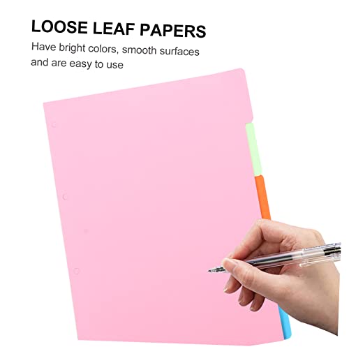 Veemoon 5sets Loose Leaf Paper Inserts College Ruled Lined Filler for Journal Notebook School