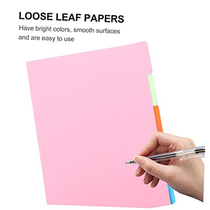 Veemoon 5sets Loose Leaf Paper Inserts College Ruled Lined Filler for Journal Notebook School