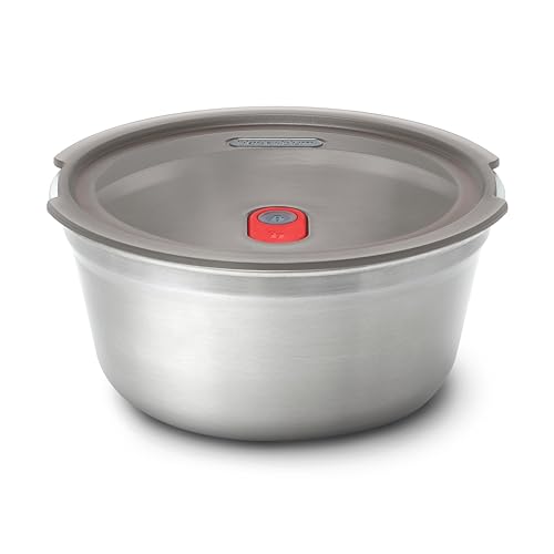 BLACK + BLUM Lunch Bowl | Microwave Safe Stainless Steel | 950ml | Leak Proof & Airtight, Durable & Reusable, Stackable Food Storage, Ideal for Meal Prep Batch Cooking, Lunches and Snacks - size: Large Bowl (950ml)