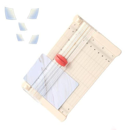 Paper Trimmer, Portable Paper Cutter with Clear Scale for Home, School, Photo Studio, Scrapbooking Craft, Label, Cardstock, Cards