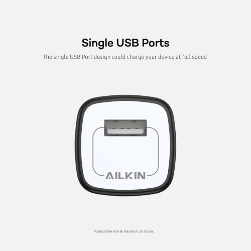 5 Pack USB Outlet Plug, Charger Block, Single Port USB-A Wall Charging Cube | USB AC Power Plug for iPhone Android Samsung Galaxy Google Pixel, MultiPack Phone Charger Brick Box Base Adaptor Cargador - size: 6ft, style: USB Wall Charger