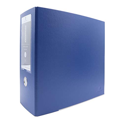 3-Ring Premium High-Capacity Binder - Navy, 5.5" Spine, by Bindertek | 900 Sheet Capacity, 4" D-Rings, Linen-Textured Covers, Steel Reinforced Edges, Spine Label Included - color: Navy, size: 5.5" Spine