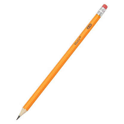 Madisi Wood-Cased #2 HB Pencils Bulk, 1000 Count, Pre-sharpened | Box of Number 2 Pencils, Yellow, School Pack