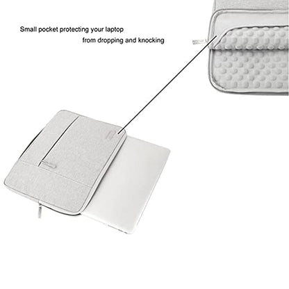 MOSISO Laptop Case 13.3 inch, 13.3 inch Laptop Sleeve with Handle | Compatible with MacBook Air/Pro 13/Pro 14, HP Dell ASUS Lenovo, Polyester Multifunctional Computer Bag, Gray - color: Gray, size: 13.3 inch