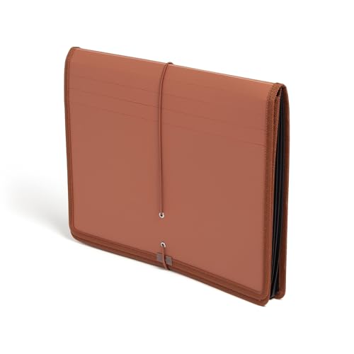 Smead Tuff Premium Poly Wallet, Accordion File Organizer for File Folders, Letter Size, 5-1/4 inch Expansion, Office Supplies, Document Organizer (73788) - size: Letter, style: Redrope