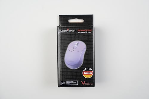 Perixx PERIMICE-802PP Wireless Bluetooth Mouse - Portable Design - Compatible with Windows, iOS, and Android PC, Laptop, Tablet, and Smartphone - Purple - color: Purple, size: Pack of 1