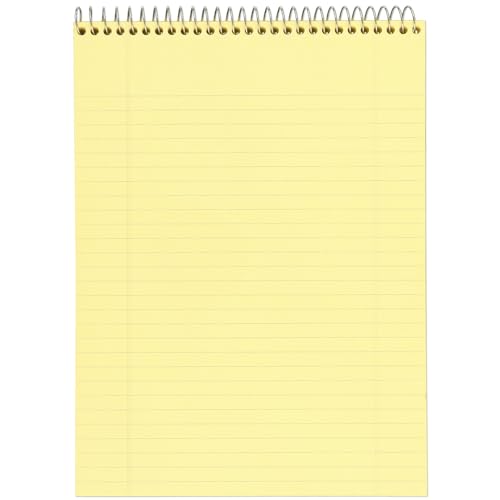 Mead Writing Pads,Wide Ruled Paper,8-1/2" x 11",70 Sheets,Memo Pads,Note-Pads,Steno-Pads,Yellow (59880),(Pack of 12) - size: Legal Ruled (Pack of 12)