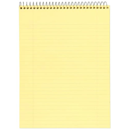 Mead Writing Pads,Wide Ruled Paper,8-1/2" x 11",70 Sheets,Memo Pads,Note-Pads,Steno-Pads,Yellow (59880),(Pack of 12) - size: Legal Ruled (Pack of 12)