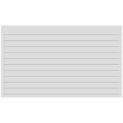 Colonial Cards: 150 Color Cardstock 3" x 5" Index Cards, Gray, Lined Landscape Format - color: gray
