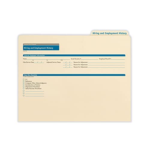 ComplyRight Hiring/Employment Folder, Pack of 25 | 9-1/2” x 12”, Document Filing Folder for Businesses, HR Employee Management Documentation Office Supplies - style: Hiring/Employment
