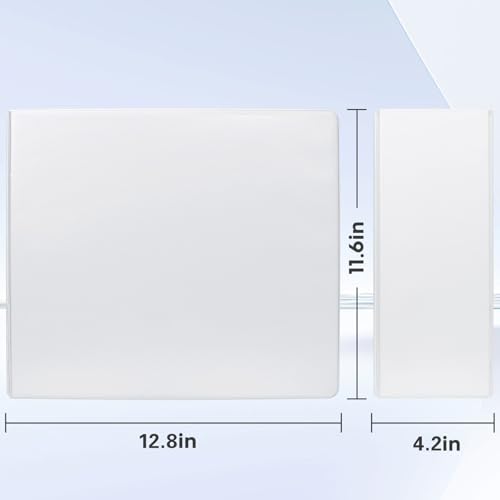 Comix Durable 3 Ring Binder, 4 inch D Ring Binders, Hold 835 Sheets of US Letter Size Paper, 2 Pack (White) - color: White, size: 4 Inch, style: 2 Pack